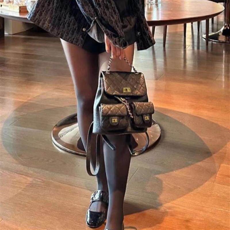 链条包宅女同款小众春夏链条双肩包女学生通勤手提背包