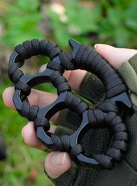手撑子指虎四指合法防身武器戒指环车载破窗求生edc装备玻纤拳扣