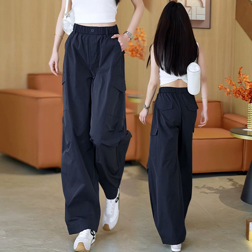 阔腿工装裤女夏季薄款2026新款