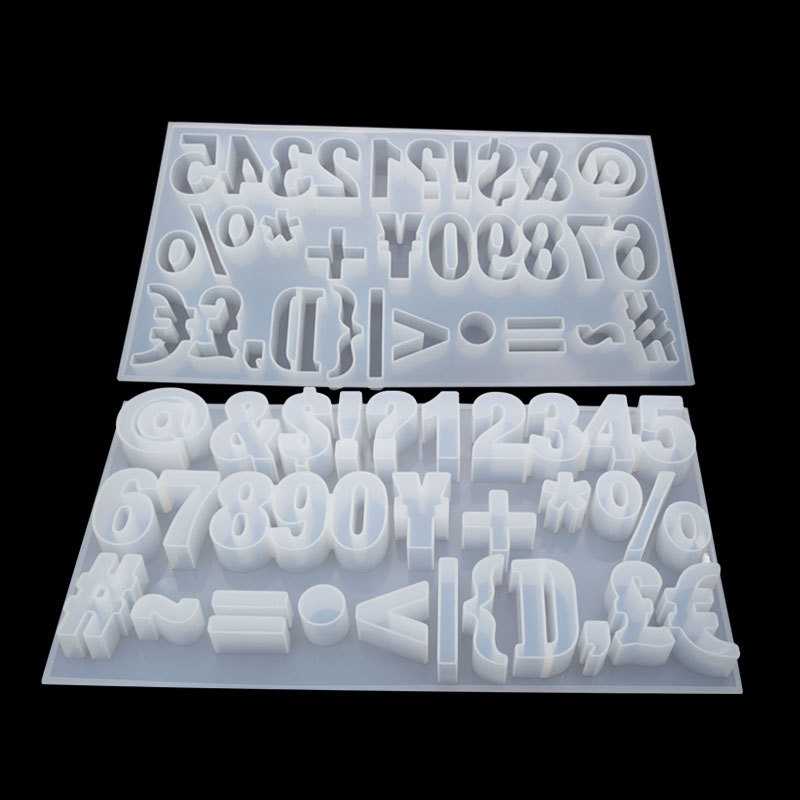 得意洋洋diy水晶滴胶条符号数字硅胶模具镜面吊坠硅字母饰品