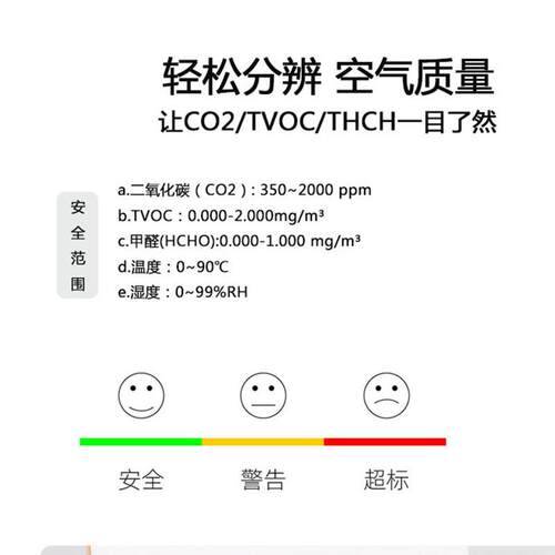 专用空气质量检测仪便携式新家甲醛检测新房PM2.5仪器空气传感器