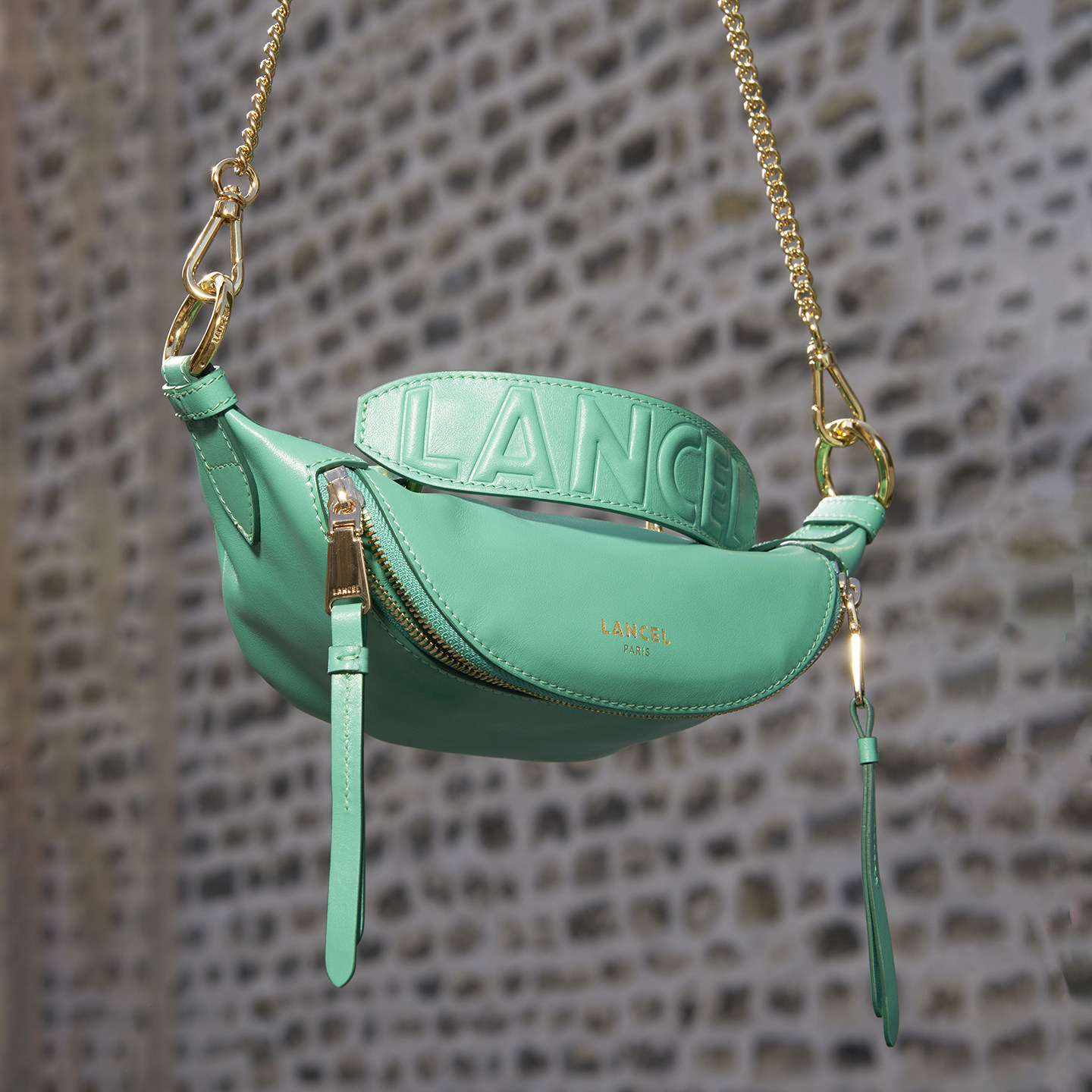 LANCEL/兰姿 ORIGAMI迷你饺子包 单肩斜挎包女真皮高级感轻奢小众