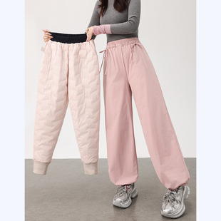 裤 女冬季 阔腿裤 NOME 高腰显瘦棉裤 羽绒工装 东北滑雪登山裤 服饰