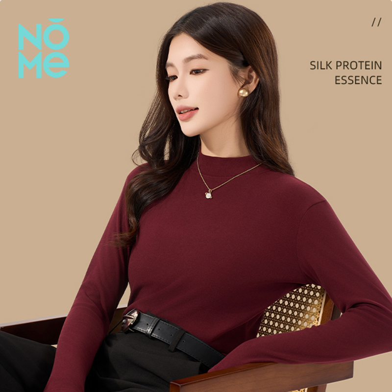 NOME（服饰）2025年秋冬季女新款简约百搭软糯舒适半高领打底衫