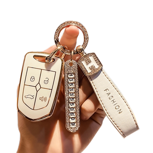 适用宝沃bx5钥匙套BX7专用汽车用品锁匙包高档保护壳扣改装男女