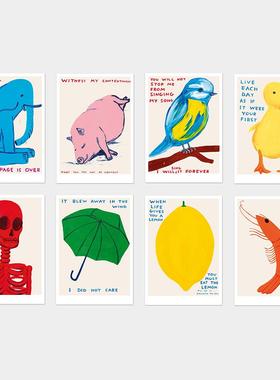 【现货】英国David Shrigley恶搞明信片贺卡系列一套8张