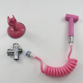 一键止水粉色家用马桶喷枪高压喷头冲洗龙头卫生间浴室伴侣妇洗器