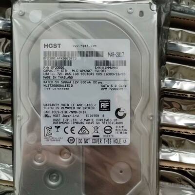 HGST/ HUS726060ALE610 6T 128M SATA 3.5企业级硬盘 6tb