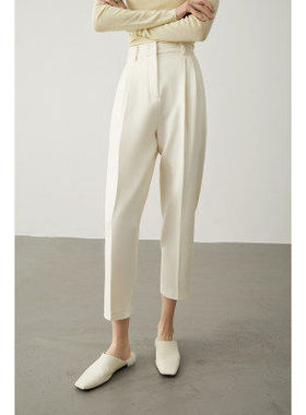 100%羊毛【哼哈冰冰】时尚百搭气质女士通勤风西装裤长裤WTZ23523