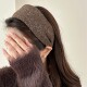 毛呢针织发箍女秋冬高级感高颅顶显脸小发饰百搭宽边压发头箍头饰