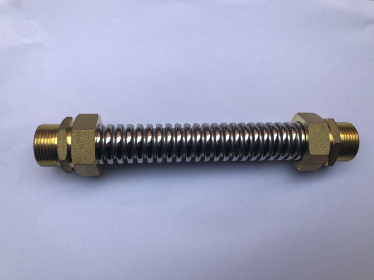 铜头304不锈钢空调波纹管风机盘中央金属软管