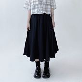 隐觅 山本风暗黑系yohji解构小众宽松个性 不规则设计小众a字裙