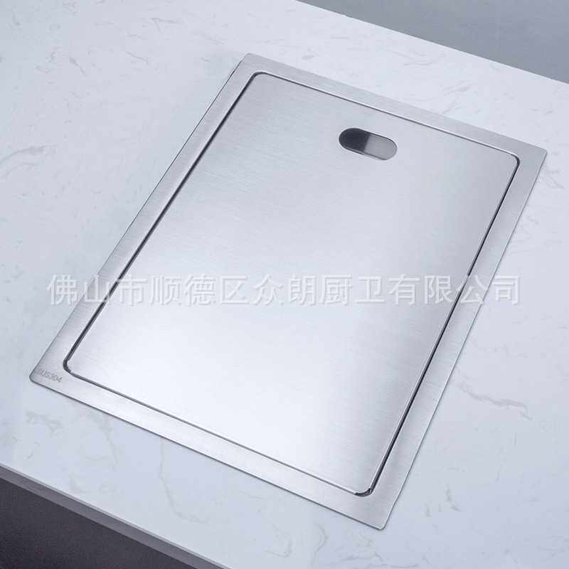 新品304不锈钢带盖板隐藏式水槽带龙头吧台洗碗槽盆3243套装