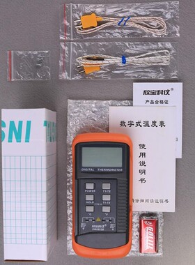 欣宝DM6802B双通道温度表 DM6801A温度计测温仪点温计