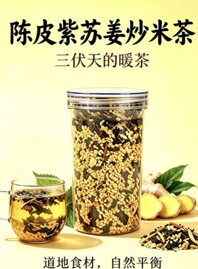 衡身堂陈皮紫苏姜炒米茶养生暖茶