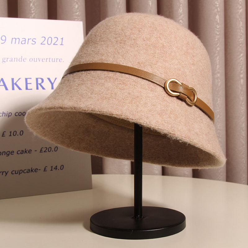 日系复古皮带扣羊毛渔夫帽女秋冬可折叠保暖盆帽百搭圆顶小檐礼帽,服饰配件/皮带/帽子/围巾,帽子,淘宝优惠券,粉丝福利购,淘宝优惠卷