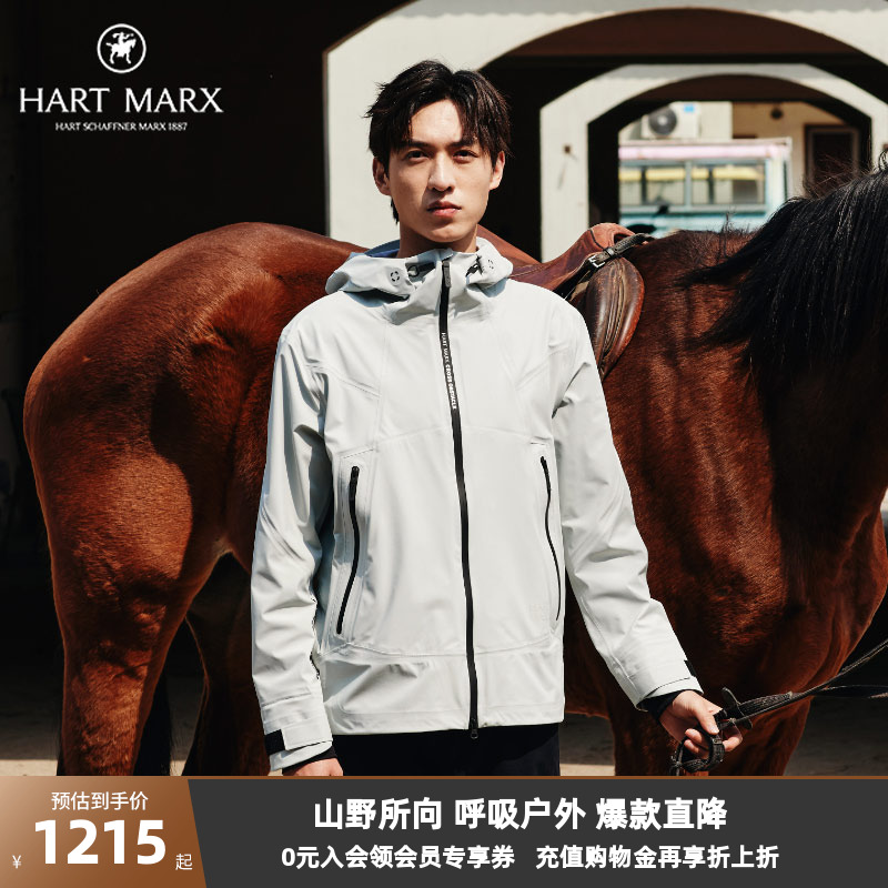 男士户外连帽秋冬夹克防泼水