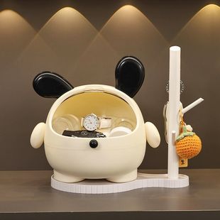 钥匙收纳玄关摆件欢迎回家入户门玄关钥匙收纳摆件桌面收纳盒家居