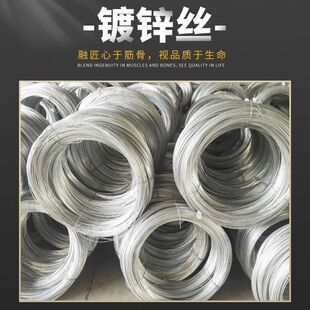 超粗铁丝镀锌铁丝家用捆绑挂窗帘搭大棚工地建筑细软铁丝线粗铁丝