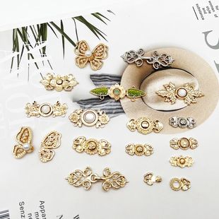 新型子母扣汉服子母扣旗袍明制衣领扣中国风金属盘扣对扣儿童古装