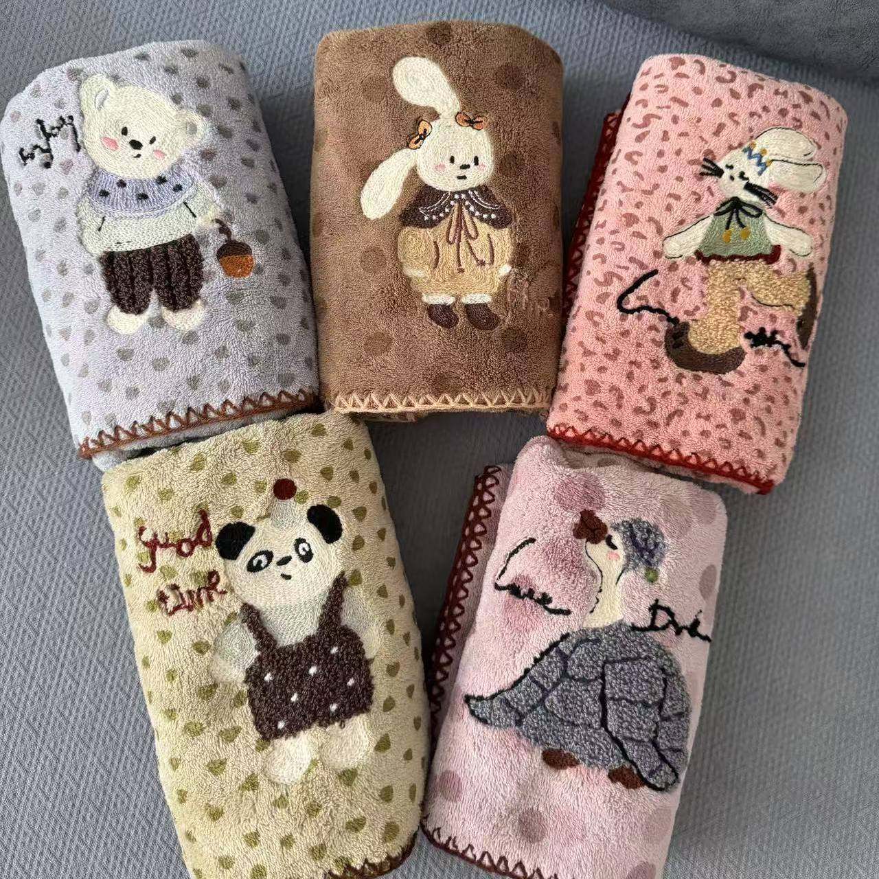 毛巾2026热卖可爱刺绣毛巾珊瑚洗澡不掉柔软吸水加厚速干洗脸情侣,居家日用,布艺蛋糕/蛋糕毛巾,淘宝优惠券,粉丝福利购,淘宝优惠卷