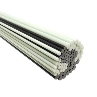 绝缘棒家用全新料白色玻璃刚棒实心纤维塑料圆棒玻纤支撑杆玻璃弹