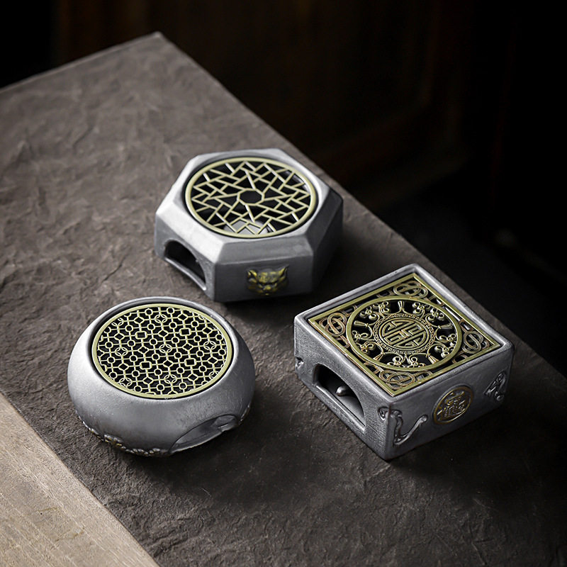 温茶炉家用蜡烛复古粗陶暖茶加热保温托盘煮茶具陶瓷泡喝茶道配件,餐饮具,煮茶炉,淘宝优惠券,粉丝福利购,淘宝优惠卷