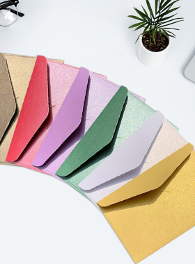 高端精致高档精美创意信封 6号红色喜帖邀请函复古黑贺卡高级情书表白信纸套装日式和风文艺贺卡复古珠光纸套