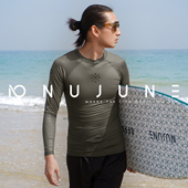 长袖 分体式 防晒冲浪服高弹速干潜水服 2025新款 NuJune泳衣男士