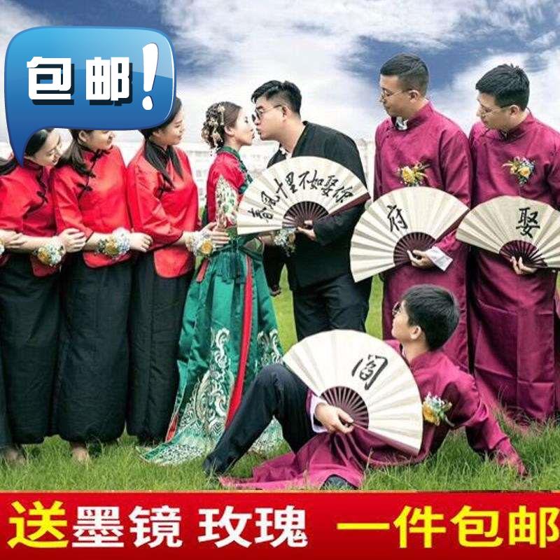 长衫唐装中国长f袍大码中式礼服伴郎伴娘服民国休闲男士相声男女在类目 女装/女士精品, 唐装/民族服装/舞台服装, 民族服装/舞台装中 - 来自Buy2taobao.com提供专业的淘宝代购服务