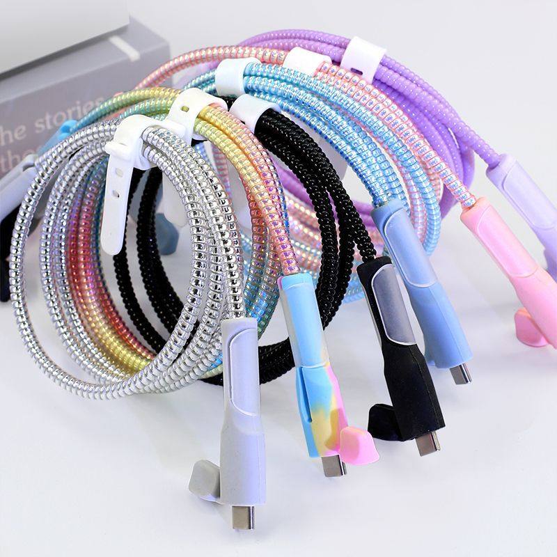 充电线保护套硅胶数据线保护套适用苹果安卓华为vivo小米OPPO充电