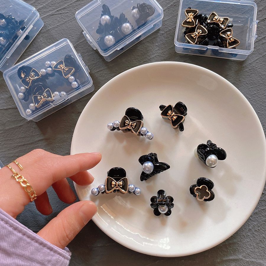 韩系侧边小夹子新款迷你小抓夹发抓精致侧边蝴蝶结发夹刘海夹碎发