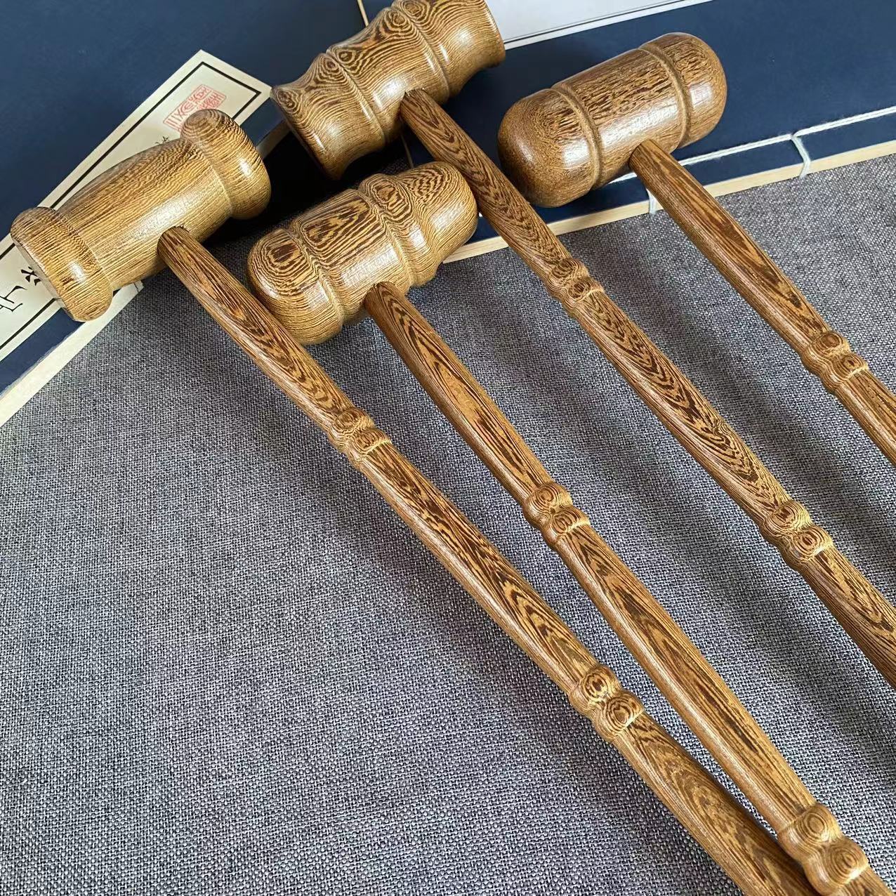 鸡翅木质实木檀木不求人老头乐 敲打拍背捶经络穴位捶按摩锤子