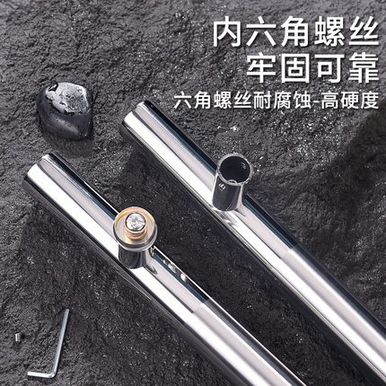 玻璃门拉手厂家新中式圆管木门不锈钢拉手大门拉手轻奢门把手