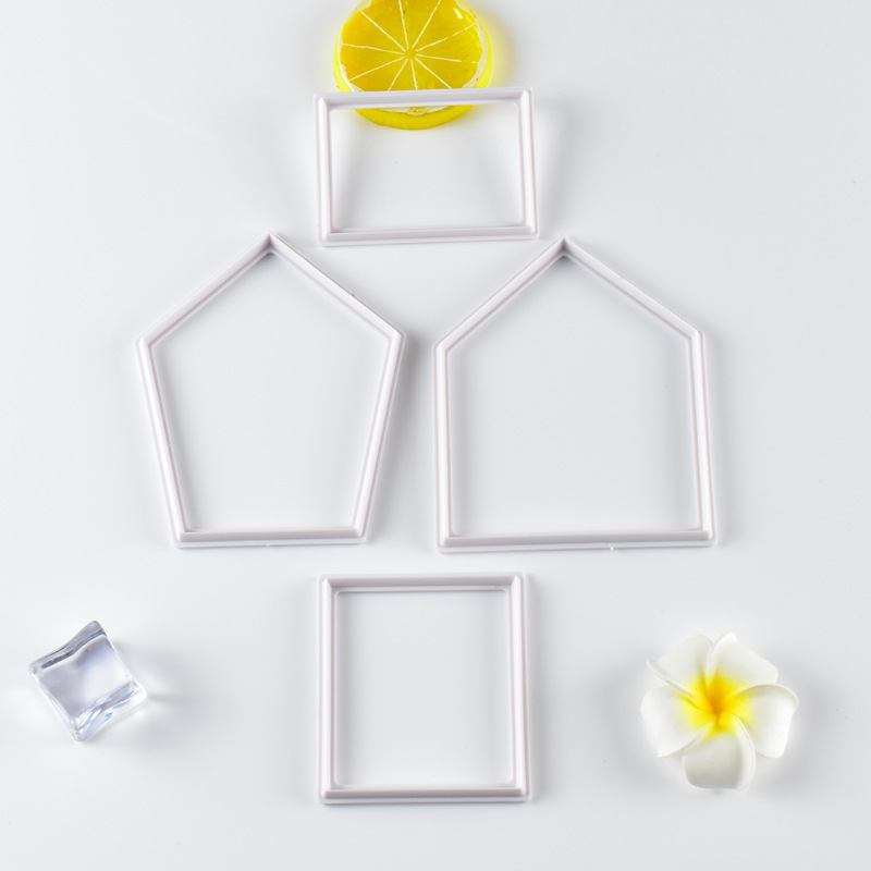 4pcs小房子 宠物屋切模 仿真翻糖蛋糕DIY工具 曲奇饼干模具 现货