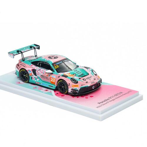 预售-壹号站台|ARBOX 1:64 保时捷911GT3R粉色十里桃花 合金模型