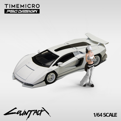 上海展会首发-壹号站台|TM& PSC 1:64 兰博基尼 康塔什 工程师白