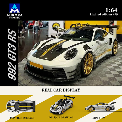 预售-壹号站台|AM1:64 保时捷 992 GT3 RS 薄荷绿 白金 合金模型