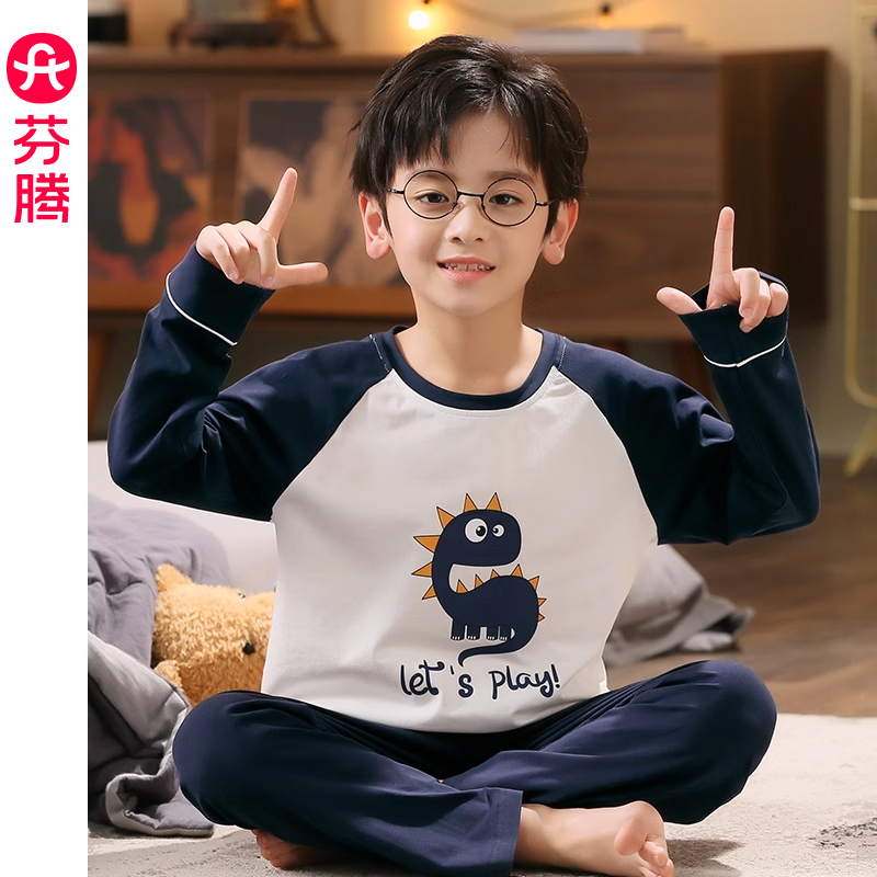 芬腾服饰纯棉睡衣芬腾卡通春秋