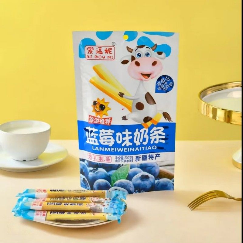 爱逗妮蓝莓味奶条新疆特产原味蓝莓味酸奶味奶条棒儿童奶条200g。,咖啡/麦片/冲饮,奶干/奶条/奶豆,淘宝优惠券,粉丝福利购,淘宝优惠卷