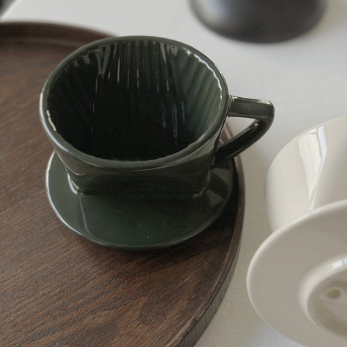 半颗橘子HO  纯色陶瓷高温釉下彩咖啡滤杯简约北欧风