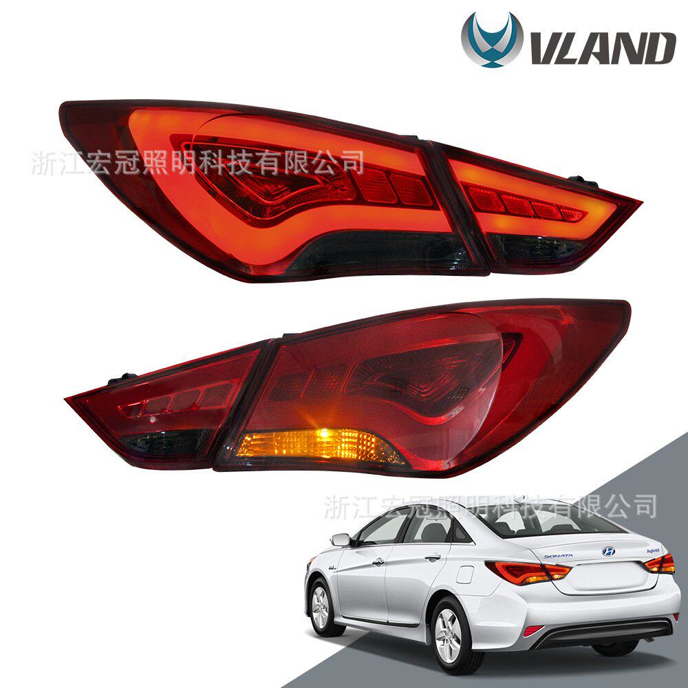 适用于2011-2014款现代索纳塔汽车led尾灯总成改装索8刹车灯总成