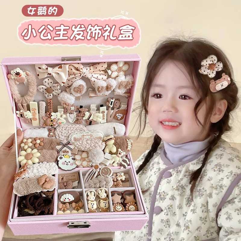 生日礼物节日儿童发饰礼盒套装公主头发夹小女孩发卡女童可爱发圈