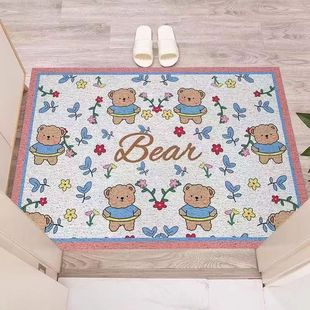 卡通地垫硅藻泥风格 家用玄关入户门垫浴室地垫卫生间吸水防滑脚垫