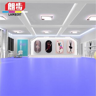 舞蹈教室专用PVC地板瑜伽木纹街舞弹性地胶板拉丁舞塑胶舞蹈地皮