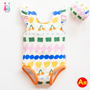 3岁泳装 儿童游泳衣女孩比基尼韩国小公主ins宝宝泳衣小童婴儿0