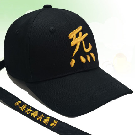 定制帽子刺绣logo炁道家文化立体绣敕令休闲户外遮阳棒球鸭舌帽子