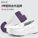 慕伊莱医护鞋 女不累脚软底防滑透气护士鞋 夏季 镂空真皮小白鞋