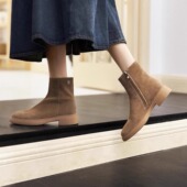 KUFENBERG 德国保暖薄绒里跟底一体短靴 软底 顾芳博歌 宽楦软皮