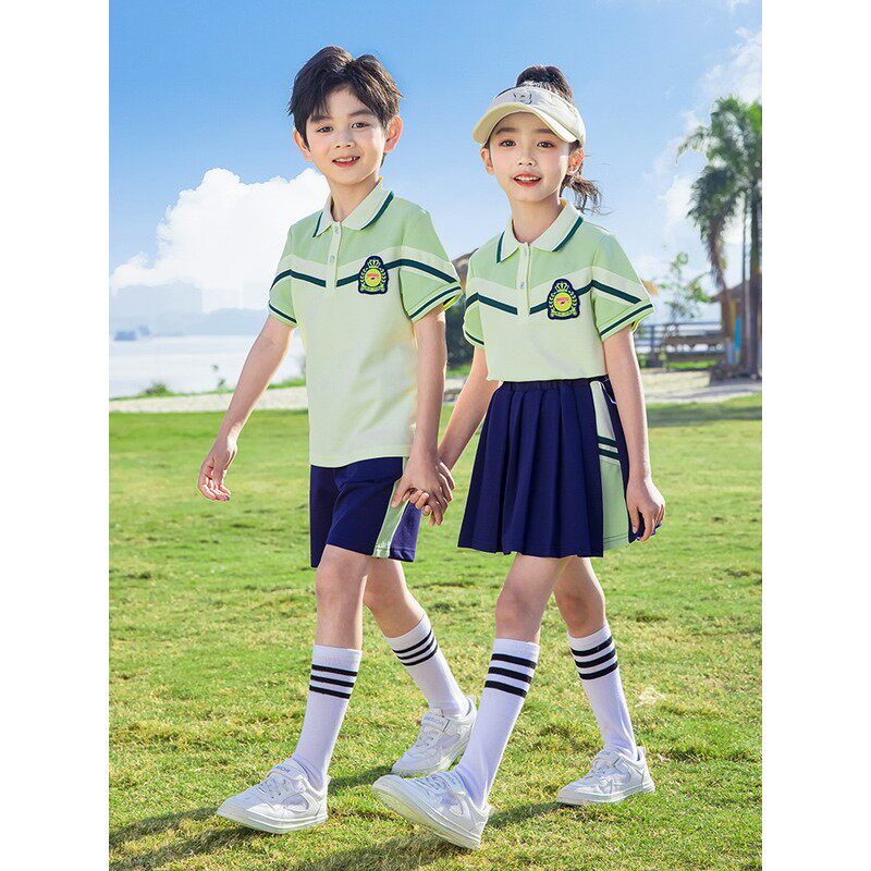 幼儿园园服服装英伦风中国风班服夏令营亲子装六一白色裙子礼服